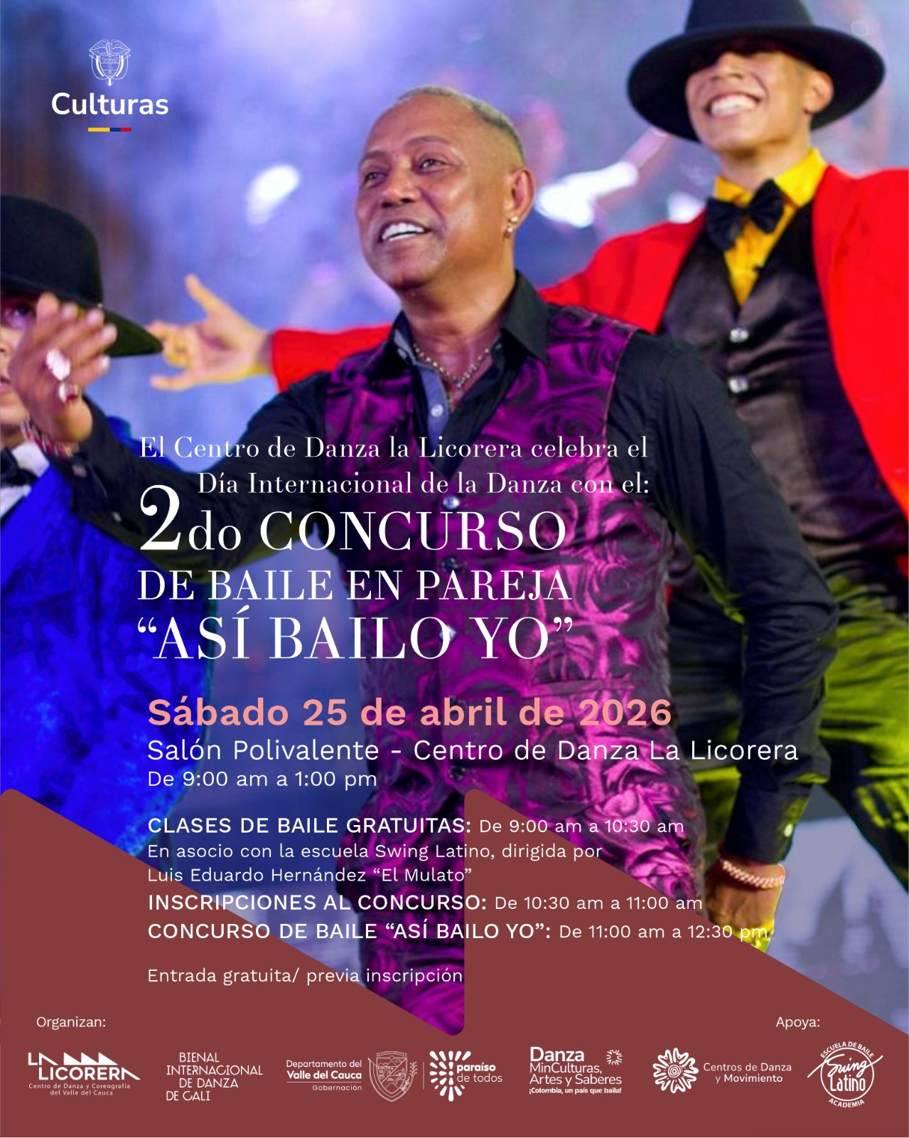 Cali celebra el Día Internacional de la Danza 2026 con clases maestras y el concurso “Así bailo yo”